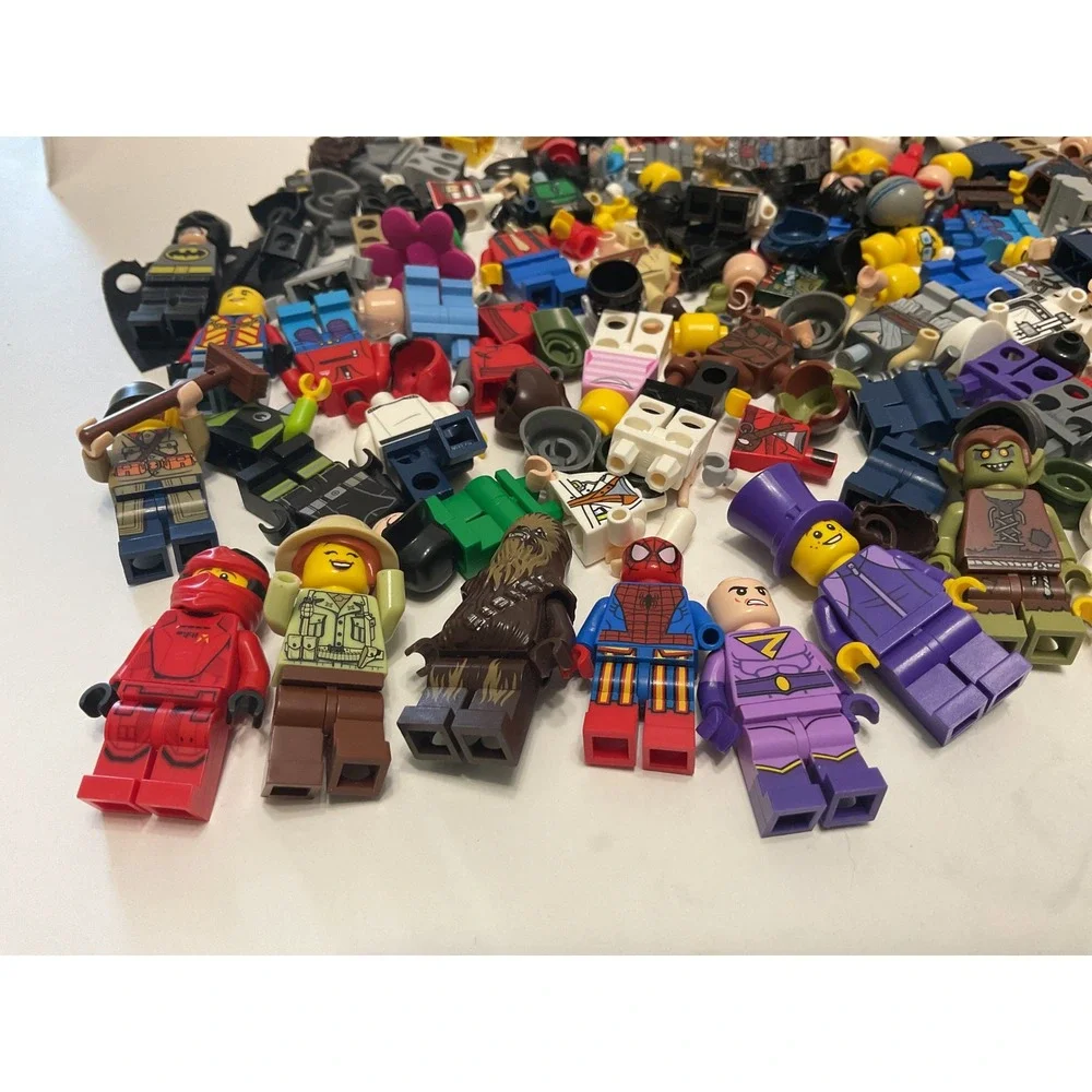 LEGO Minifigure Lot 11oz Assorted Figures Batman Spider-Man Star Wars Ninjago